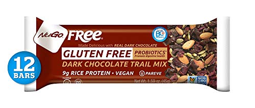 Product Cover NuGo Free Dark Chocolate Trail Mix, 9g Vegan Protein, Probiotics, Gluten Free, Soy Free, 190 Calories, 12 Count