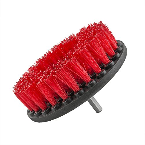Product Cover Chemical Guys Acc_201_Brush_HD Heavy Duty Carpet Brush with Drill Attachment, Red