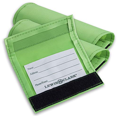 Product Cover Lewis N. Clark 3-Pack Luggage ID Handle Wrap, Green, One Size