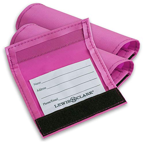 Product Cover Lewis N. Clark 3-Pack Luggage ID Handle Wrap, Pink, One Size