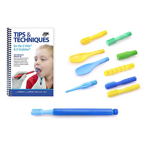 Product Cover ARK's Z-Vibe Sensory Oral Motor Kit - Ultimate kit with Most Popular Tips, Exercise Book, and Storage case