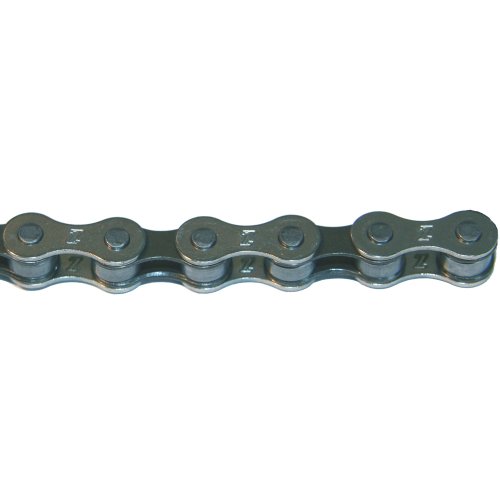 Product Cover KMC Z410 Bicycle Chain (1-Speed, 1/2 x 1/8-Inch, 112L, Silver/Black)