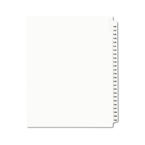 Product Cover Avery Legal Dividers, Standard Collated Sets, 126 -150 Tab Set  (01335), White