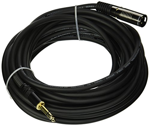 Product Cover Monoprice 104765 35-Feet Premier Series XLR Male to 1/4-Inch TRS Male 16AWG Cable