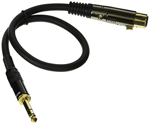 Product Cover Monoprice 104767 1.5-Feet Premier Series XLR Female to 1/4-Inch TRS Male 16AWG Cable