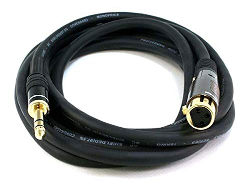 Product Cover Monoprice 104770 10-Feet Premier Series XLR Female to 1/4-Inch TRS Male 16AWG Cable