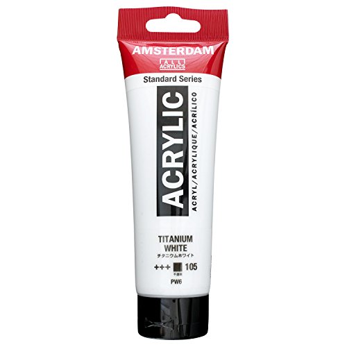 Product Cover Royal Talens Amsterdam Standard Series Acrylic Color, 120ml Tube, Titanium White (17091052)