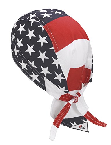 Product Cover Doo Rag, Stars American Flag, 100% Cotton, One Size Fits All, 19703