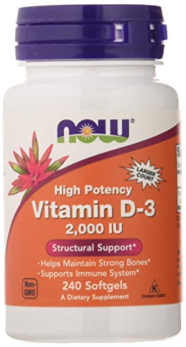 Product Cover Now Supplements, Vitamin D-3 2000 IU, 240 Softgels