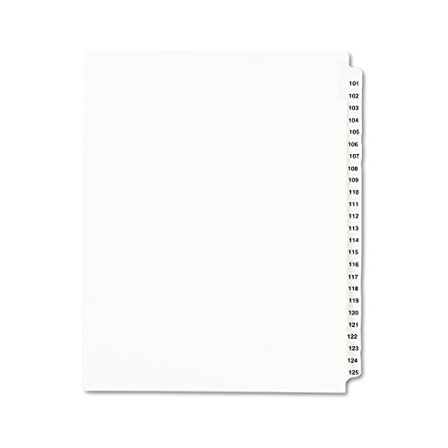 Product Cover Avery Legal Dividers, Standard Collated Sets, 101-125 Tab Set (01334)