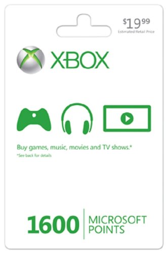 Product Cover Xbox LIVE 1600 Microsoft Points - Xbox 360 Digital Code