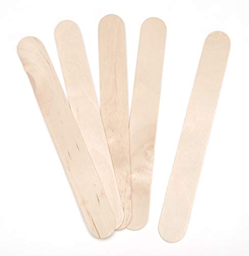 Product Cover Darice Natural Wood Craft Sticks Jumbo. 80 Pieces, (5.75 Inch)