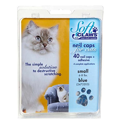 Product Cover Soft Claws for Cats - CLS (Cleat Lock System), Size Small, Color Blue