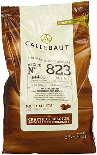 Product Cover Belgian Milk Chocolate Baking Callets (Chips) - 33.6% - 1 bag, 5.5 lbs