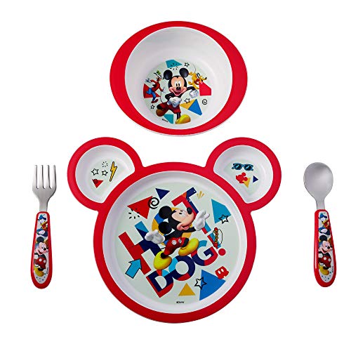 Product Cover The First Years Disney Baby Mickey Mouse Feeding Set, 4 Pieces