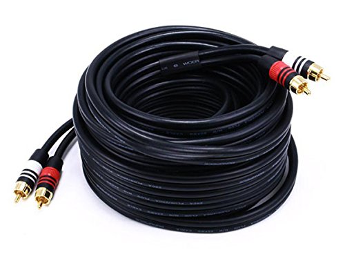 Product Cover Monoprice 102867 35-Feet Premium 2 RCA Plug to 2 RCA Plug 22AWG Cable - Black