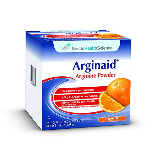Product Cover ARGINAID, Arginine Powder Drink Mix, Orange, 0.32 oz Packet 56 Pack