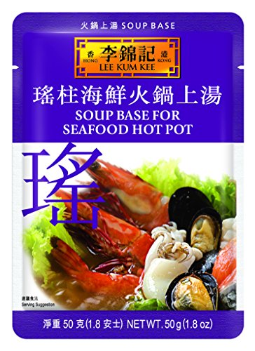 Product Cover Lee Kum Kee Soup Base For Seafood Hot Pot, 1.8-Ounce Pouches (Pack of 12)