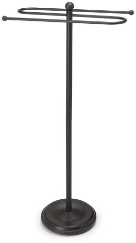 Product Cover Taymor Floor Standing Towel Valet, Coated Oil Rubbed Bronze