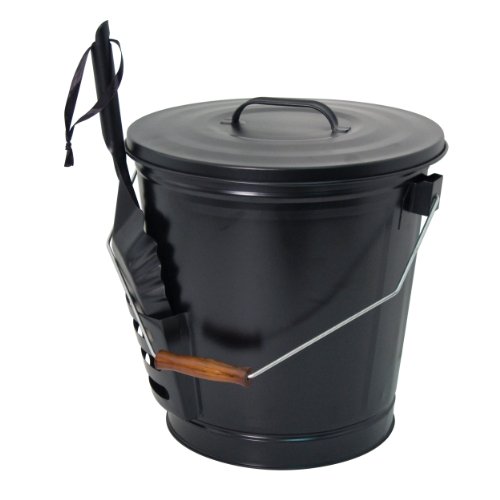 Product Cover Panacea 15343 Ash Bucket with Shovel, Black