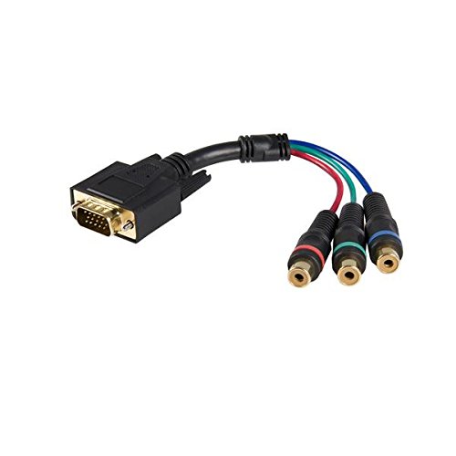 Product Cover StarTech.com 6 in. (1.8 m) VGA to RCA Cable - RCA Breakout - HD15 (M)/Component (F) - VGA to Component (HD15CPNTMF)