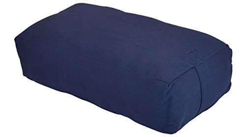 Product Cover YogaAccessories MAXSupport Deluxe Rectangular Cotton Yoga Bolster - Blue