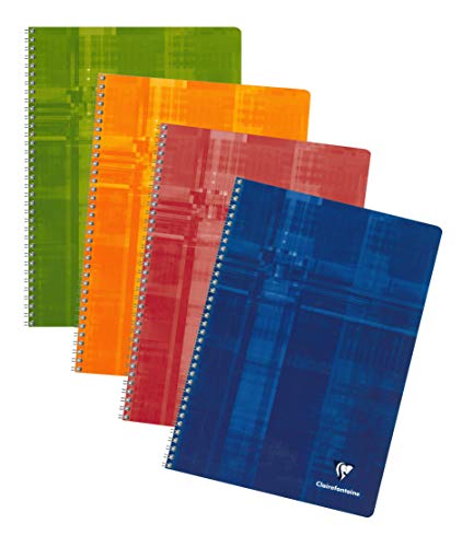 Product Cover CLAIREFONTAINE 8143C - Spiral Notebook 21x29,7 cm 100 Pages Quadrille-Ruled with Small Squares 4x8 mm - Random Color - 1 Unit