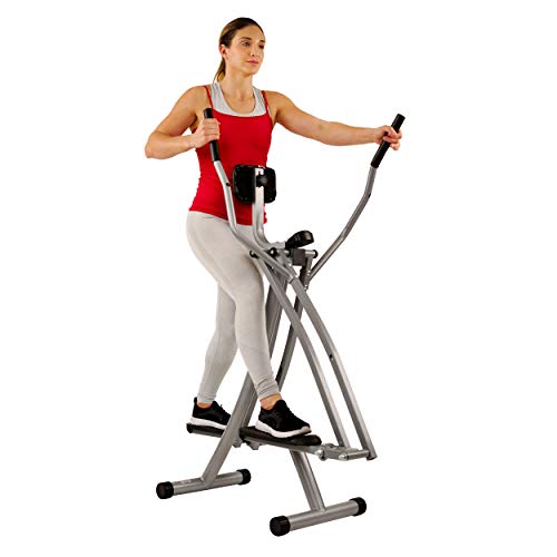 Product Cover Sunny Health & Fitness SF-E902 Air Walk Trainer Elliptical Machine Glider w/ LCD Monitor, 220 LB Max Weight and 45 Inch Stride