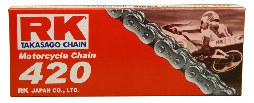 Product Cover RK Racing Chain M420-110 (420 Series) 110-Links Standard Non O-Ring Chain with Connecting Link