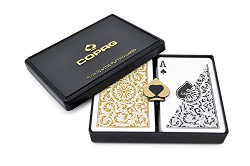 Product Cover Copag Bridge Size Regular Index 1546 Playing Cards (Black Gold Setup)