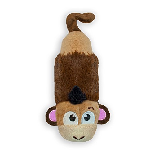 Product Cover Petstages Just For Fun No Stuffing Plush LiL Squeak Monkey Dog Toy for Small Dogs