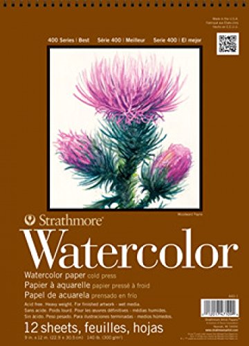 Product Cover Strathmore STR-440-2 440-2 400 Series Watercolor Pad, Wire Bound, 11/15