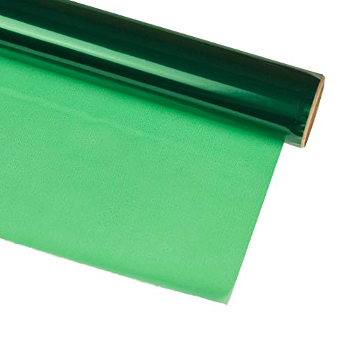 Product Cover Hygloss Products Cellophane Roll - Cellophane Wrap for Crafts, Gifts, and Baskets 20 Inch x 5 Feet, Green