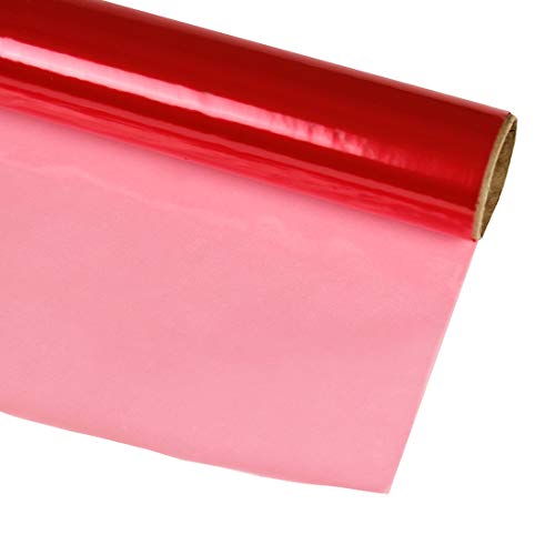 Product Cover Hygloss Products Cellophane Roll - Cellophane Wrap for Crafts, Gifts, and Baskets 20 Inch x 5 Feet, Pink