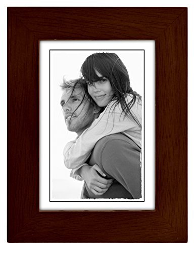 Product Cover Malden International Designs Linear Classic Wood Picture Frame, 3x5, Espresso