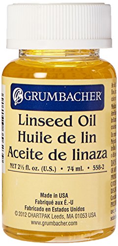 Product Cover Grumbacher Linseed Oil Medium for Oil Paintings, 2-1/2 Oz. Jar, #5582