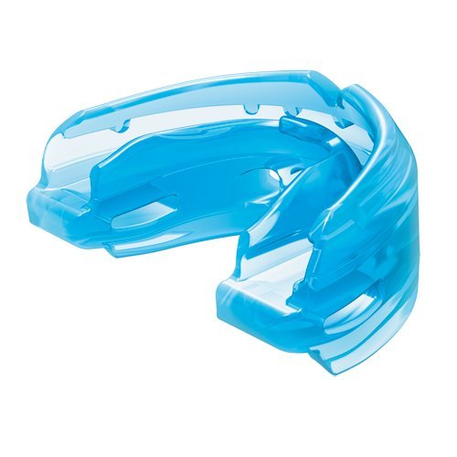Product Cover Shock Doctor Double Braces Mouth Guard - Upper and Lower Teeth Protection - Mouthguard No Boil / Instant Fit - For Youth, Teenager, Kids and Adults. Mouth Piece OSFA. Tether Strap Included