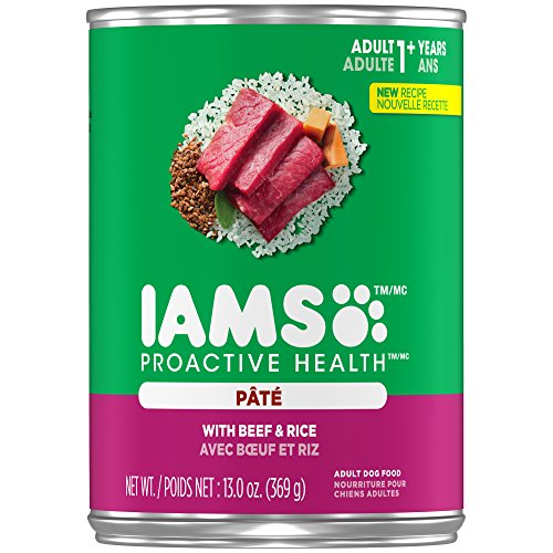 Product Cover IAMS PROACTIVE HEALTH Adult Ground Dinner With Beef and Rice Wet Dog Food 13.2 Ounces (Pack of 12)