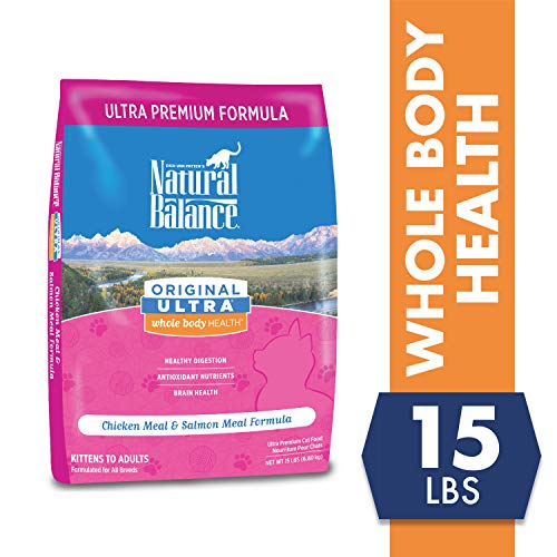 Product Cover Natural Balance Original Ultra Premium Dry Cat Food, Chicken Meal & Salmon Meal Formula, 15 Pounds