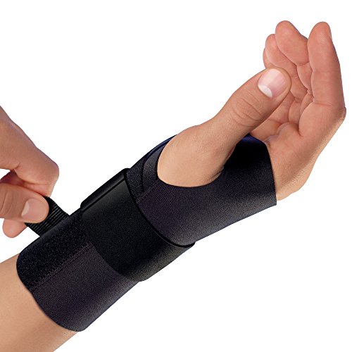 Product Cover Futuro Energizing Wrist Support, Helps Relieve Symptoms of Carpal Tunnel Syndrome, Moderate Stabilizing Support, Left Hand, Small/Medium, Black
