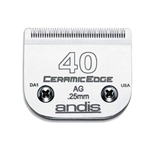 Product Cover Andis CeramicEdge Carbon-Infused Steel Pet Clipper Blade, Size-40, 1/100-Inch Cut Length (64265)