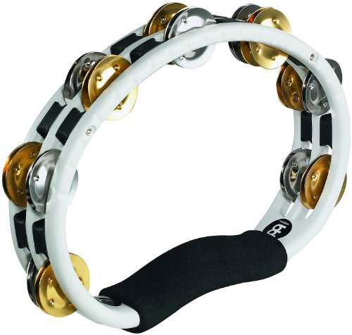 Product Cover Meinl Percussion TMT1M-WH Dual Alloy Recording Combo Tambourine, White