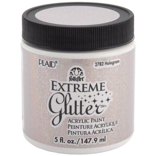 Product Cover FolkArt Extreme Glitter Acrylic Paint in Assorted Colors (5-Ounce), 2782 Hologram