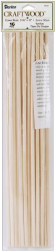 Product Cover Darice 9162-02 Unfinished Natural Wood Craft Dowel Rod, 3/16-Inch
