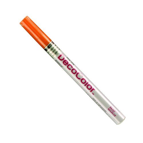 Product Cover Uchida 200-C-7 Marvy Deco Color Fine Point Paint Marker, Orange