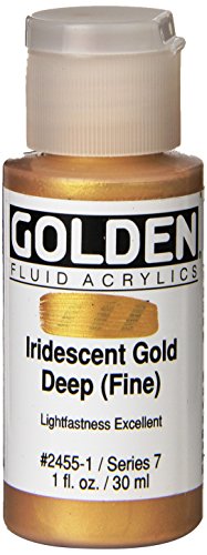 Product Cover Golden Fluid Acrylic Paint 1 Ounce-Iridescent Gold Deep