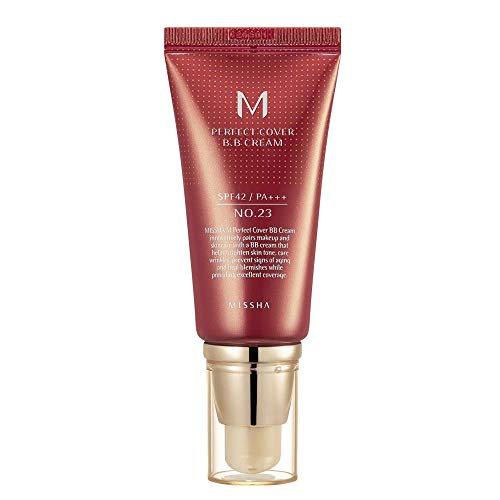 Product Cover MISSHA M PERFECT COVER BB CREAM #23 SPF 42 PA+++ 50ml-Lightweight, Multi-Function, High Coverage Makeup to help infuse moisture for firmer-looking skin with reduction in appearance of fine lines