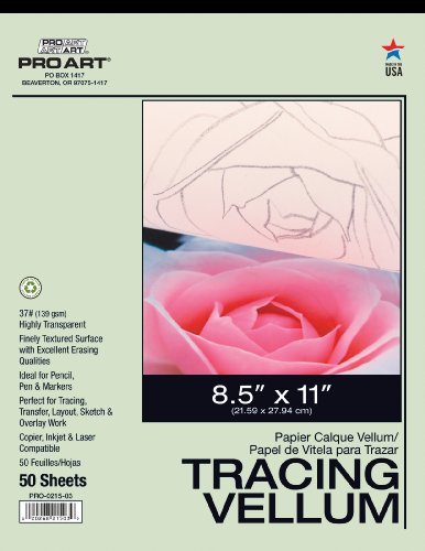 Product Cover PRO ART 8-1/2-Inch by 11-Inch Tracing Vellum Paper Pad