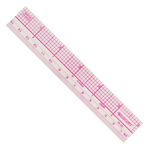 Product Cover Westcott 10ths Graph Ruler, Inches/Metric, 6-Inches (W-20)