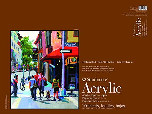 Product Cover Strathmore 400 Series Acrylic Pad, Linen Finish, 18
